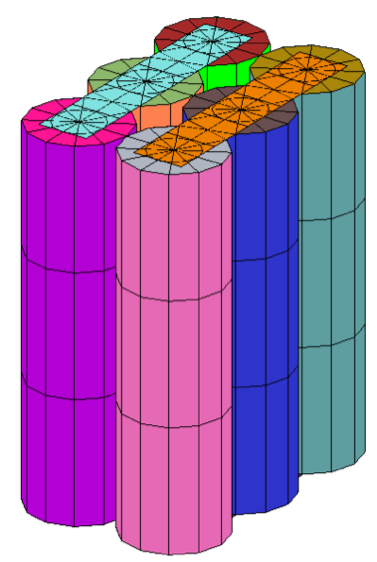 cad-geometry-of-six-cell-battery-pack-for-thermal-simulation