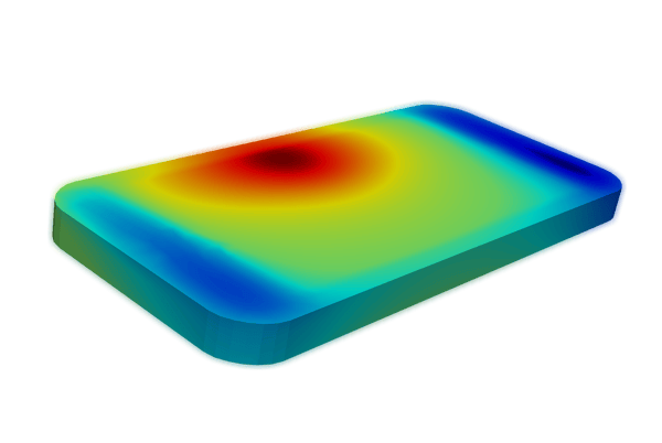 thermal-simulation-of-cell-phone-with-battery-hot-spot-on-left