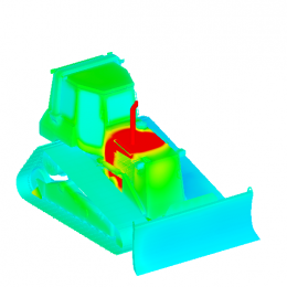 Thermal analysis of a bulldozer engine